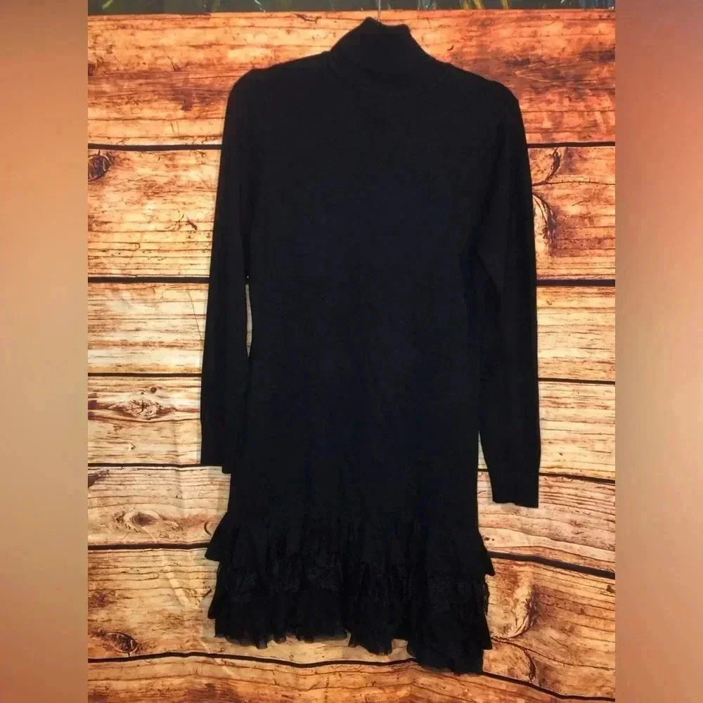 Navy Blue Long sleeve Dress - Picture 12 of 16